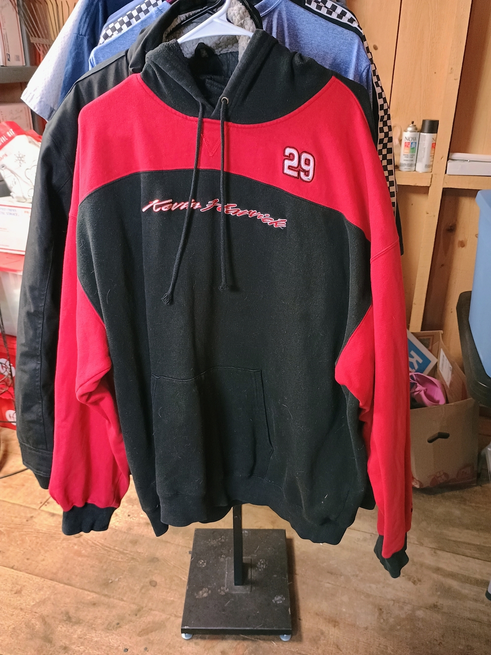 Chase Authentics Red and Black Pullover Hoodie with #29 Bin 6